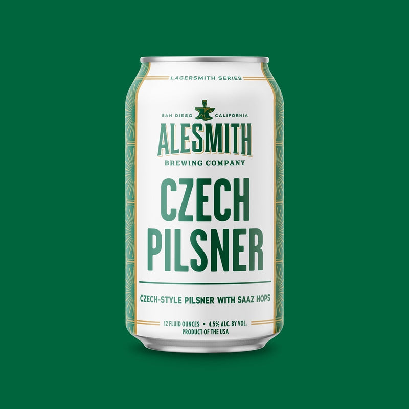 Load image into Gallery viewer, AleSmith Czech Pilsner (4.5% ABV) 12oz Cans - Main Street Liquor
