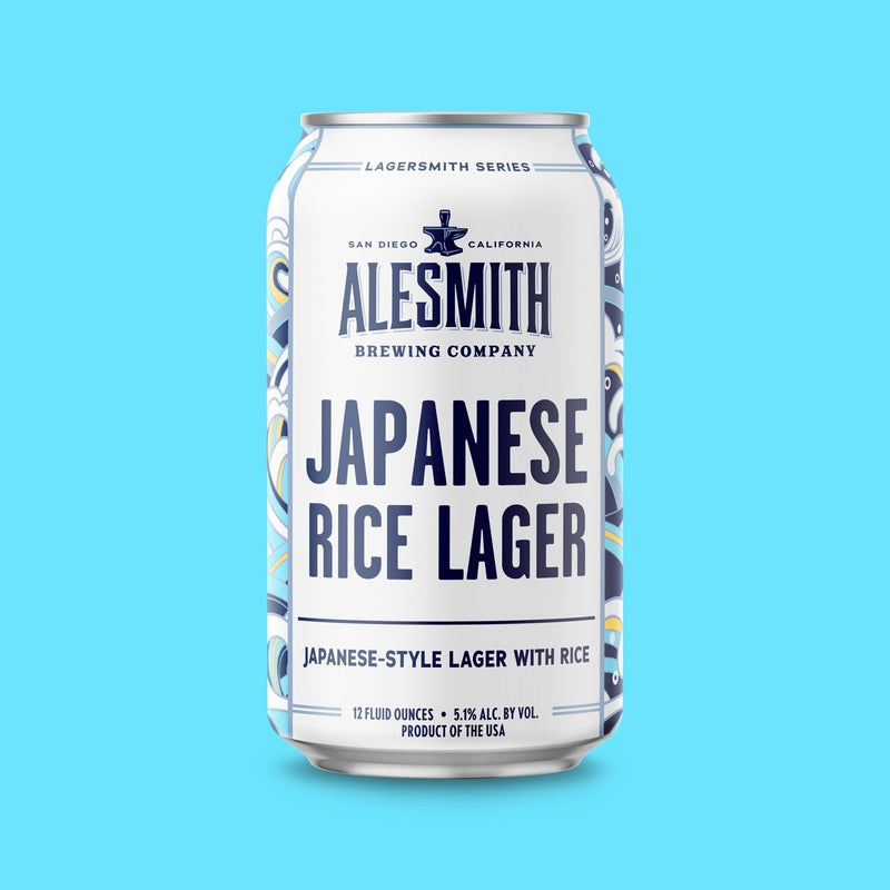 Load image into Gallery viewer, AleSmith Japanese Rice Lager (5.1% ABV) 12oz Cans - Main Street Liquor
