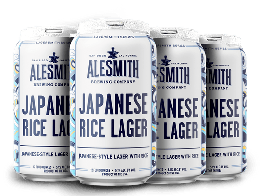 AleSmith Japanese Rice Lager (5.1% ABV) 12oz Cans - Main Street Liquor