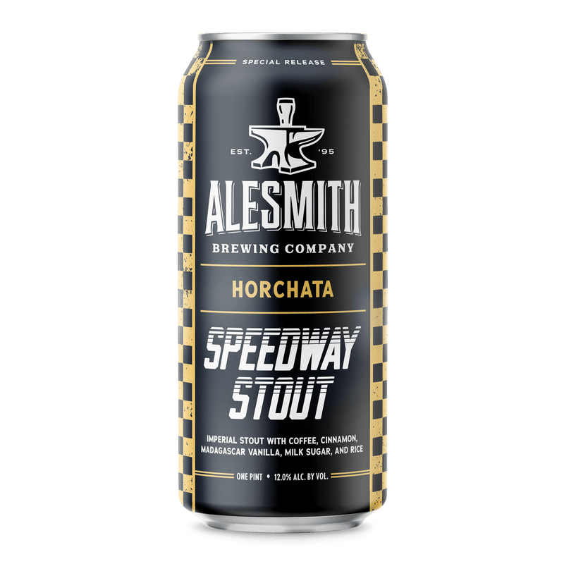 Load image into Gallery viewer, AleSmith Speedway Stout: Horchata Edition (12% ABV) 16oz Cans - Main Street Liquor
