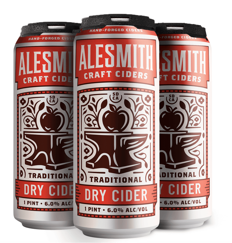 Load image into Gallery viewer, AleSmith Traditional Dry Apple Cider (6.0% ABV) 16oz Cans - Main Street Liquor
