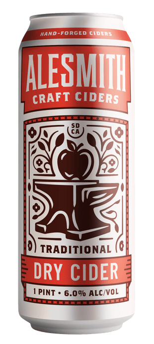 AleSmith Traditional Dry Apple Cider (6.0% ABV) 16oz Cans - Main Street Liquor