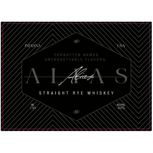 Alias Straight Rye Whiskey - Main Street Liquor