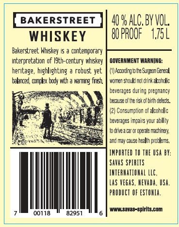 Load image into Gallery viewer, Bakerstreet Traditional Classic Whiskey - Main Street Liquor
