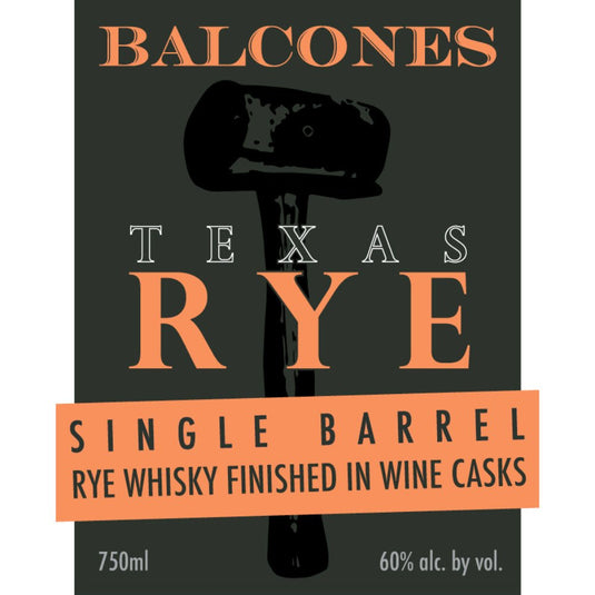 Balcones Single Barrel Texas Rye Finished In Wine Casks - Main Street Liquor