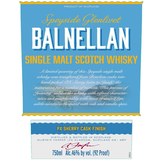 Balnellan PX Sherry Cask Finish - Main Street Liquor