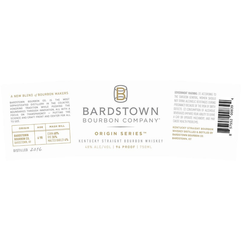 Load image into Gallery viewer, Bardstown Bourbon Company Origin Series Kentucky Straight Bourbon - Main Street Liquor
