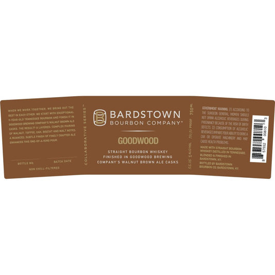 Bardstown Bourbon Goodwood Walnut Brown Ale 2 - Main Street Liquor
