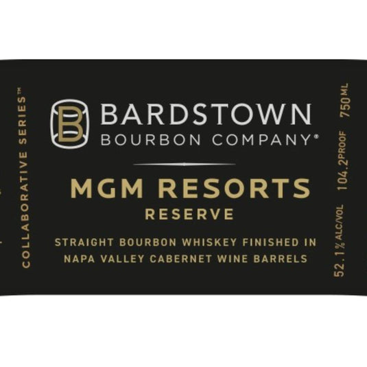 Bardstown Bourbon MGM Resorts Reserve - Main Street Liquor