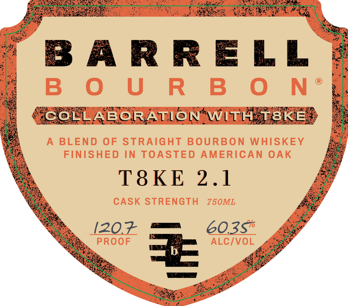 Barrell Bourbon T8KE 2.1 Toasted Oak Finish Cask Strength 750ml