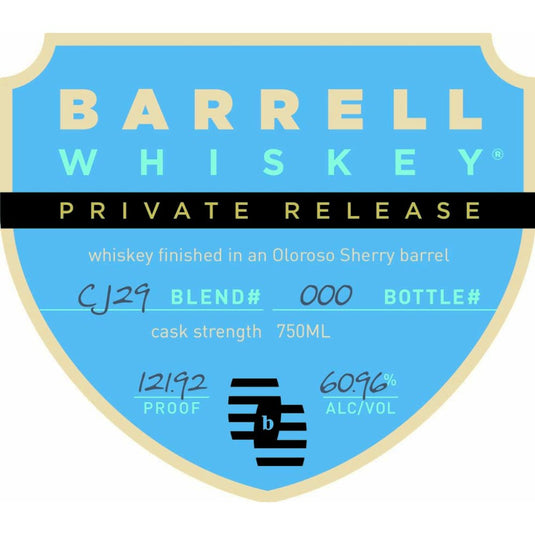 Barrell Whiskey Private Release AJ29 - Main Street Liquor