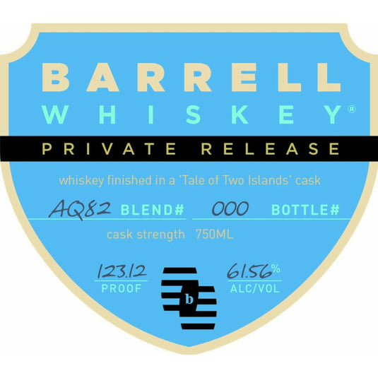 Barrell Whiskey Private Release AQ82 - Main Street Liquor