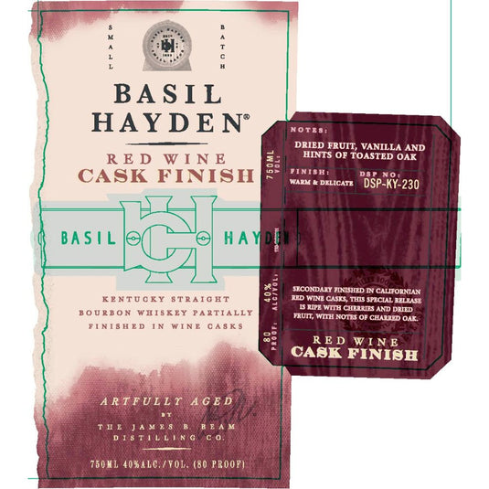 Basil Hayden Red Wine Cask Finish Bourbon - Main Street Liquor