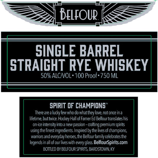 Buy Belfour Single Barrel Straight Rye Whiskey By Ed Belfour® Online