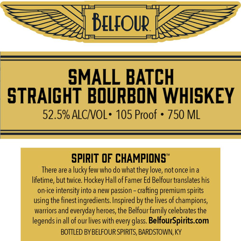 Load image into Gallery viewer, Belfour Small Batch Straight Bourbon Whiskey By Ed Belfour - Main Street Liquor
