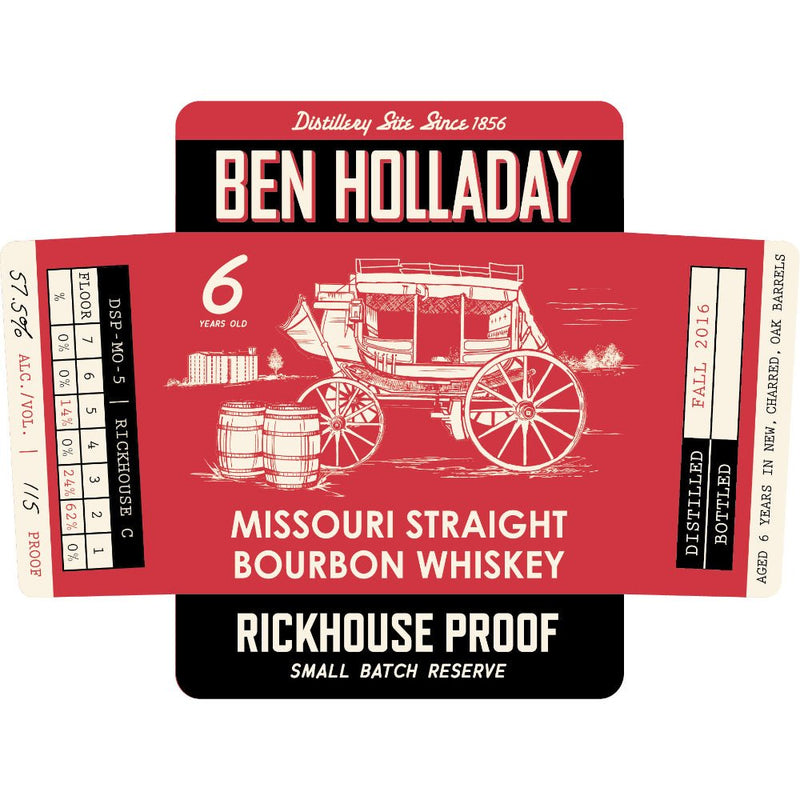 Load image into Gallery viewer, Ben Holladay Rickhouse Proof Small Batch Reserve Straight Bourbon - Main Street Liquor
