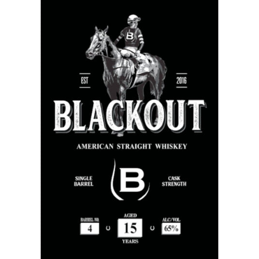 Blackout 15 Year Old American Straight Whiskey - Main Street Liquor