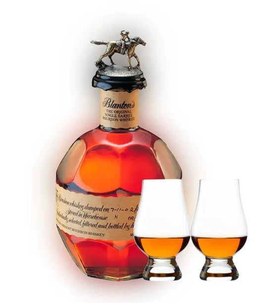 Blanton's Single Barrel Bourbon Whiskey & Glencairn Set Bundle - Main Street Liquor