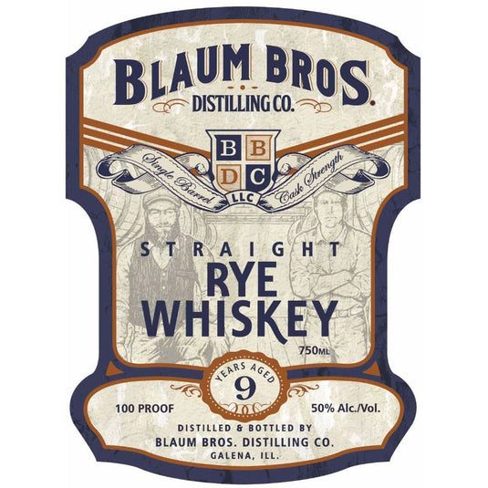 Blaum Bros 9 Year Old Straight Rye - Main Street Liquor