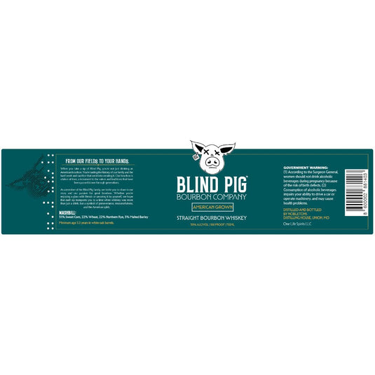 Blind Pig American Grown Straight Bourbon - Main Street Liquor