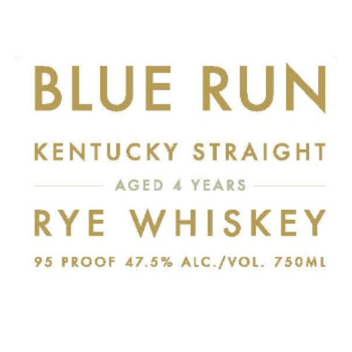 Blue Run 4 Year Old Rye Whiskey - Main Street Liquor