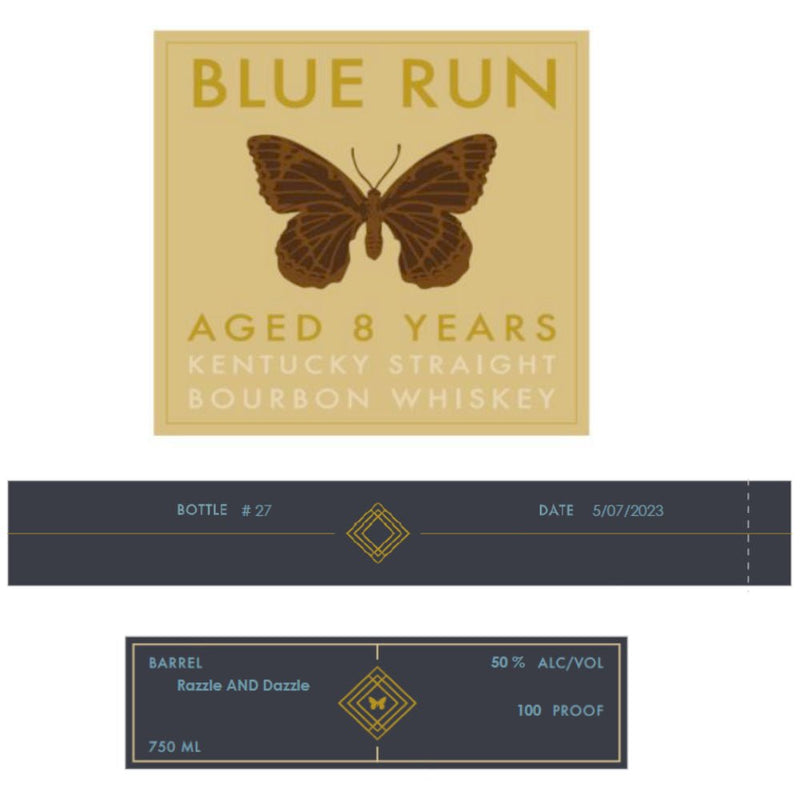 Load image into Gallery viewer, Blue Run 8 Year Old Razzle and Dazzle Straight Bourbon - Main Street Liquor
