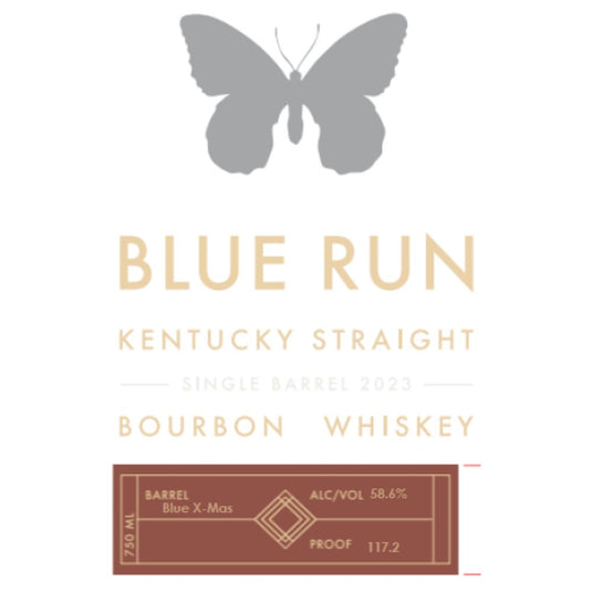 Blue Run ‘Blue X-Mas’ Single Barrel Bourbon 2023 - Main Street Liquor
