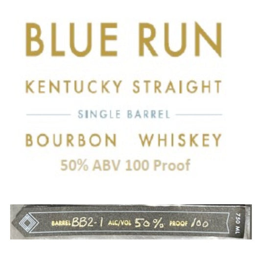 Blue Run Single Barrel Bourbon - Main Street Liquor