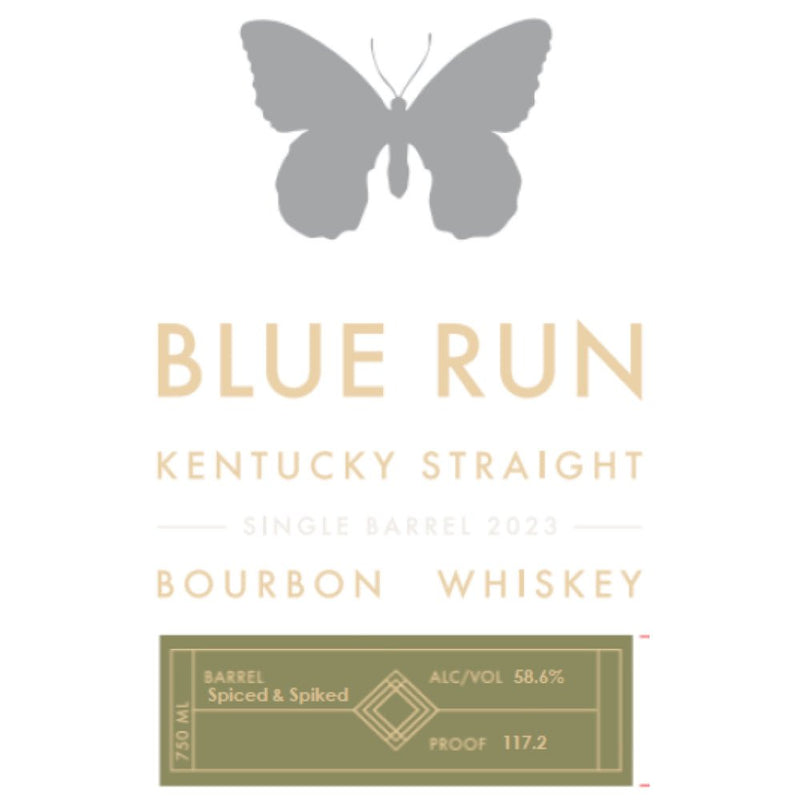 Load image into Gallery viewer, Blue Run ‘Spiced &amp; Spiked’ Single Barrel Bourbon 2023 - Main Street Liquor
