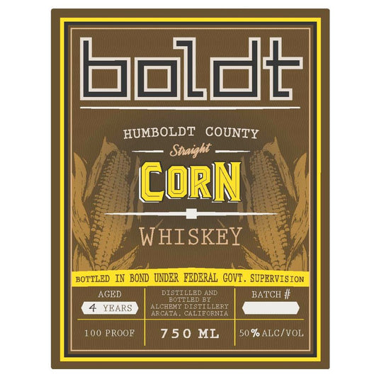 Boldt Humboldt County Straight Corn Whiskey - Main Street Liquor