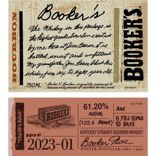 Booker's Bourbon 2023-01 “Charlie’s Batch” - Main Street Liquor
