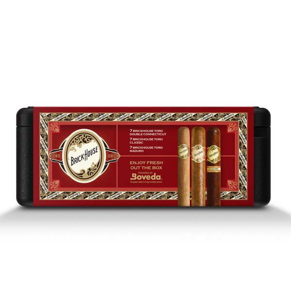 Load image into Gallery viewer, Brick House 21 Premium Cigars Set &amp; Cutter + Personal Humidor by CigarBros - Main Street Liquor

