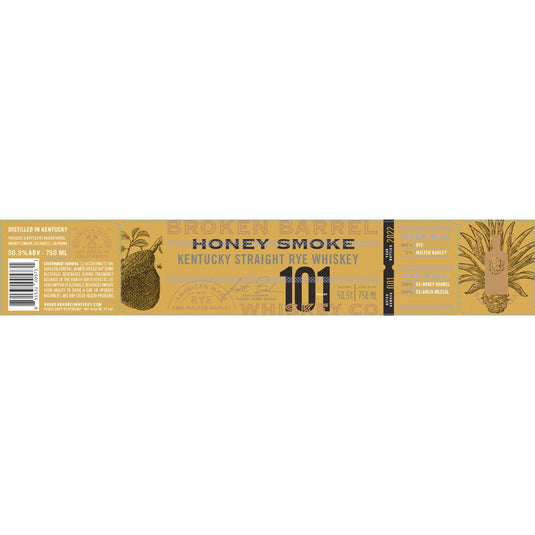 Broken Barrel Honey Smoke Kentucky Straight Rye - Main Street Liquor