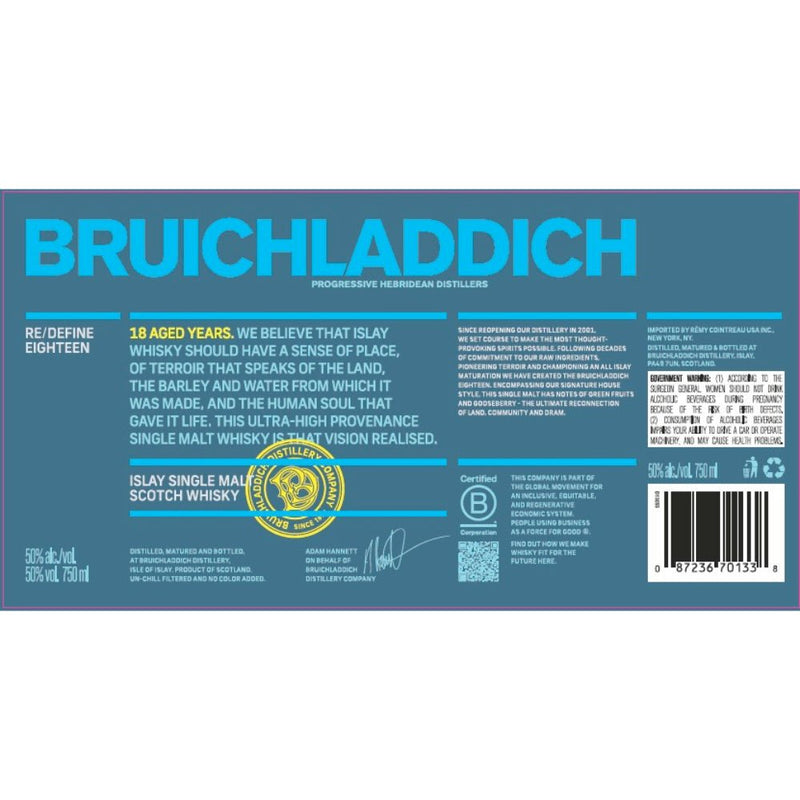 Load image into Gallery viewer, Bruichladdich 18 Year Old - Main Street Liquor
