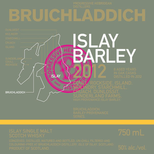 Bruichladdich Islay Barley 2012 - Main Street Liquor