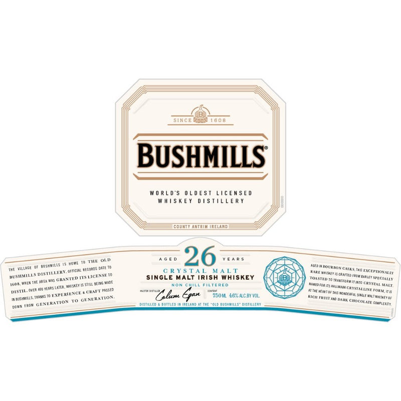 Load image into Gallery viewer, Bushmills 26 Year Old Crystal Malt Single Malt - Main Street Liquor

