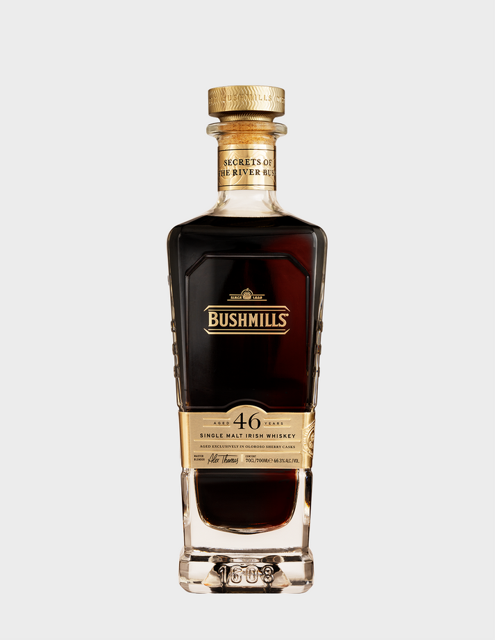 Load image into Gallery viewer, Bushmills 46 Year Single Malt Irish Whiskey Secrets of the River Bush
