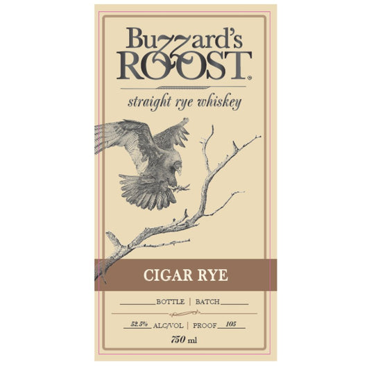 Buzzard’s Roost Cigar Straight Rye - Main Street Liquor