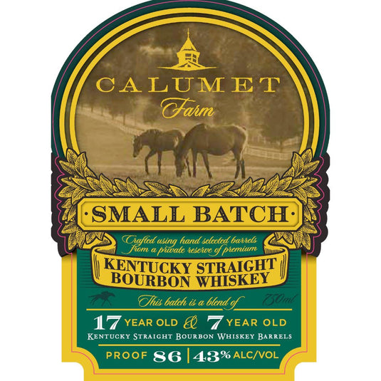 Calumet Farm Small Batch 17 Year Old & 7 Year Old Blended Bourbon - Main Street Liquor