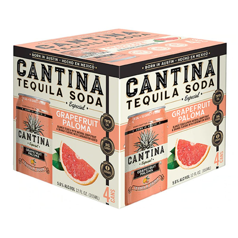 Load image into Gallery viewer, Cantina Grapefruit Paloma Tequila Soda 4pk - Main Street Liquor
