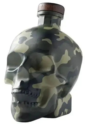 Load image into Gallery viewer, Crystal Head Camo “Land Of The Free” Deep Etch Custom Bottle - Main Street Liquor
