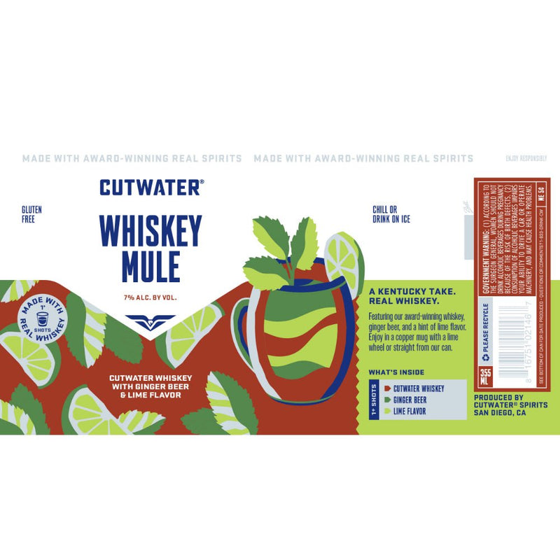 Load image into Gallery viewer, Cutwater Whiskey Mule Canned Cocktail - Main Street Liquor
