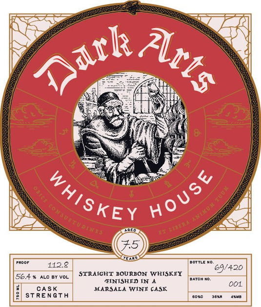 Dark Arts Whiskey House 7.5 Year Cask Strength Bourbon Marsala Wine Cask Finish - Main Street Liquor