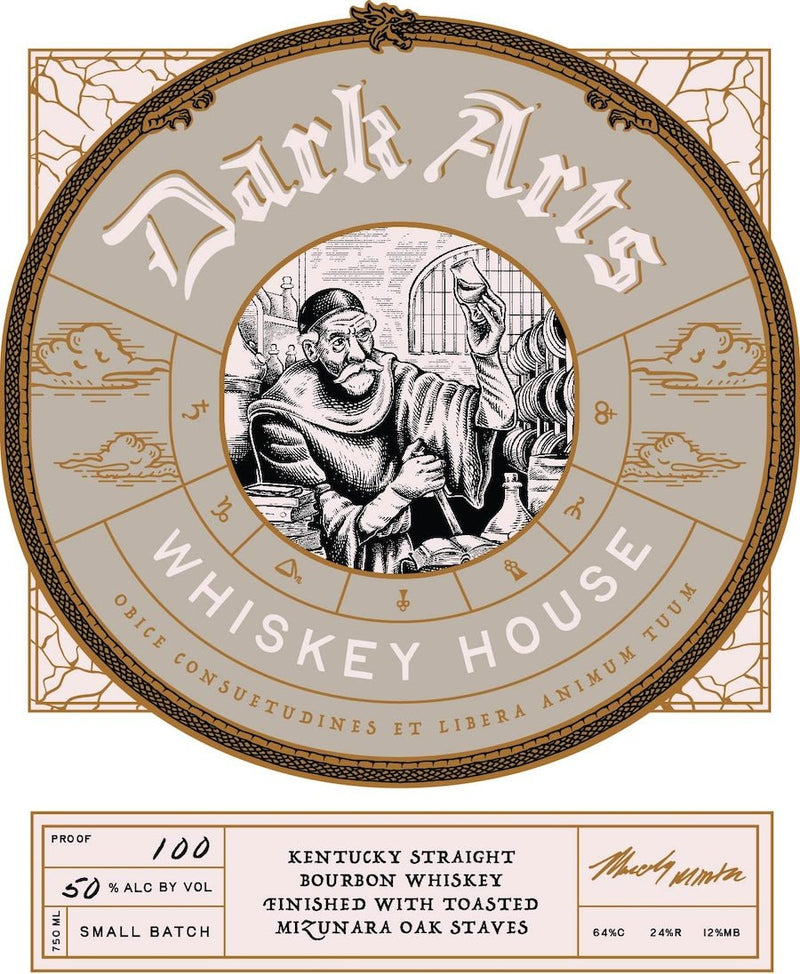 Load image into Gallery viewer, Dark Arts Whiskey House Kentucky Straight Bourbon Finished with Mizunara Oak Staves - Main Street Liquor
