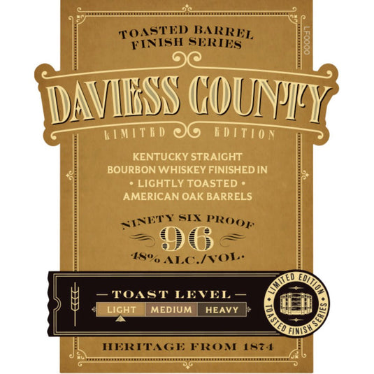 Daviess County Limited Edition Lightly Toasted American Oak Bourbon - Main Street Liquor