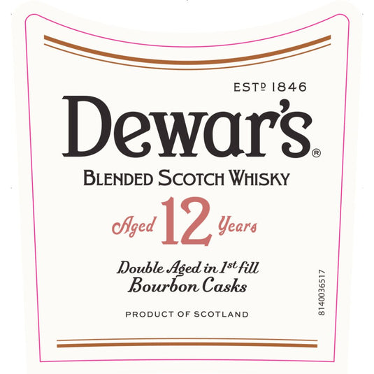 Dewar’s 12 Year Old Double Aged in Bourbon Casks - Main Street Liquor