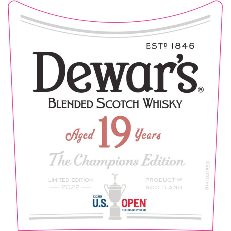 Load image into Gallery viewer, Dewar&#39;s 19 Year Old US Open The Champions Edition 2022 - Main Street Liquor
