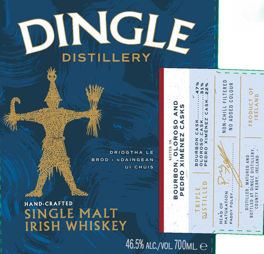 Dingle Single Malt Irish Whiskey Bourbon & PX Cask 700ml