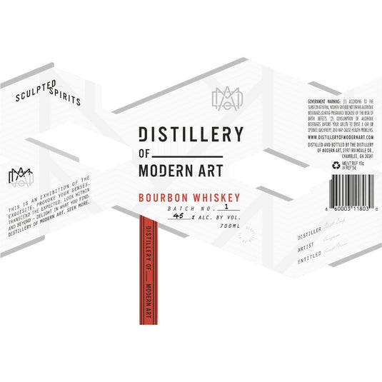 Distillery of Modern Art Bourbon Batch No.1 - Main Street Liquor