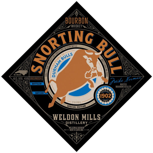 Durham Bulls Snorting Bull Bourbon - Main Street Liquor
